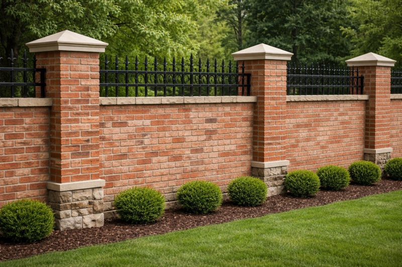 Brick Fence Installation