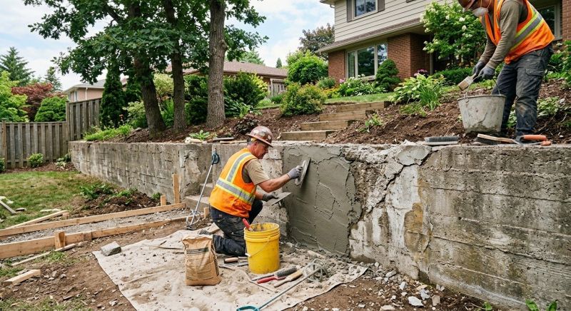 Retaining Wall Repair in Higganum, CT