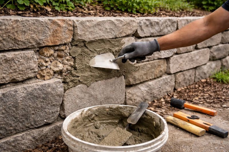Stone Wall Repair in Waterbury, CT