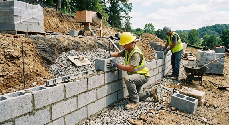 Block Wall Installation in Waterbury, CT