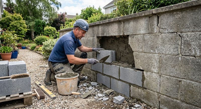 Block Wall Repair in Andover, CT