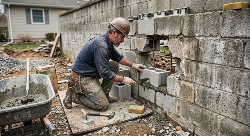 Block Wall Repair in Enfield, CT