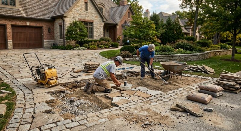 Brick Driveway Repair in West Hartford, CT