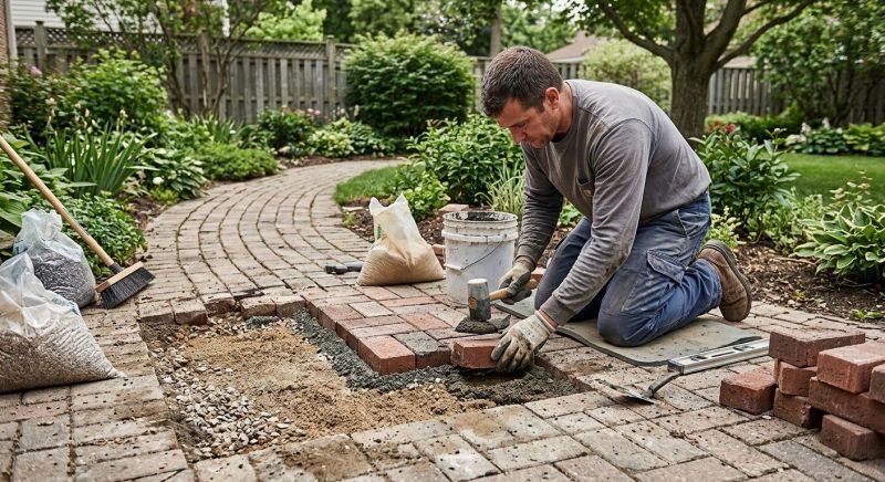 Brick Driveway Repair in West Hartford, CT
