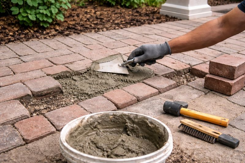 Brick Flatwork Repair in Glastonbury, CT