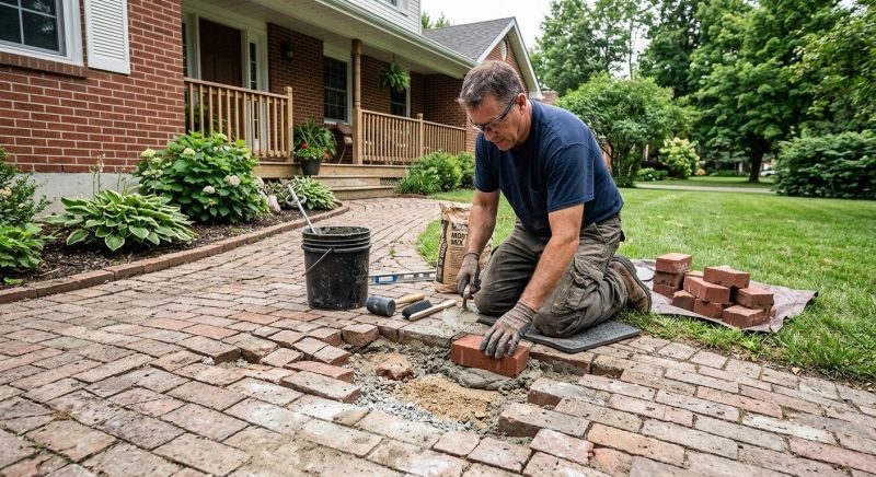 Brick Flatwork Repair in Meriden, CT