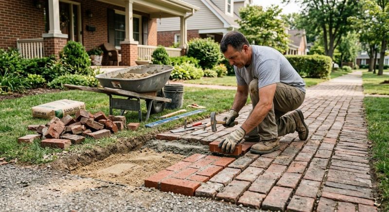 Brick Flatwork Repair in North Granby, CT