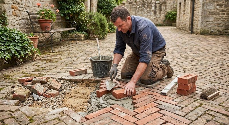 Brick Flatwork Repair in Plymouth, CT