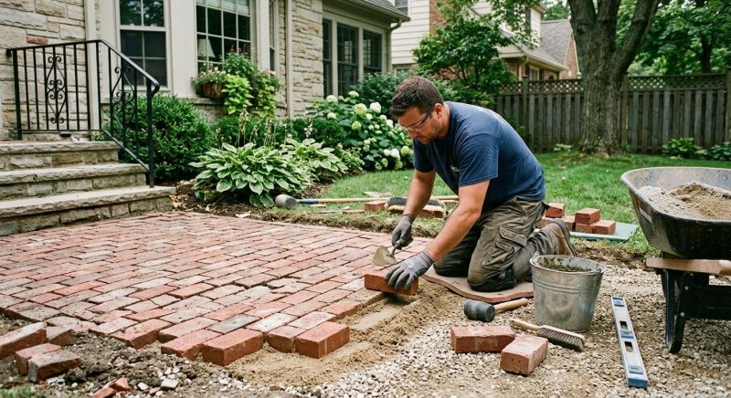 Brick Flatwork Repair in Simsbury, CT