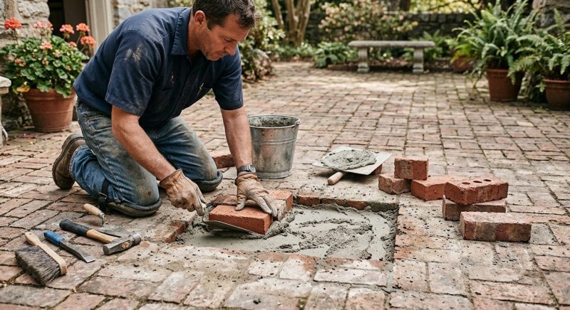 Brick Flatwork Repair in Southwick, MA