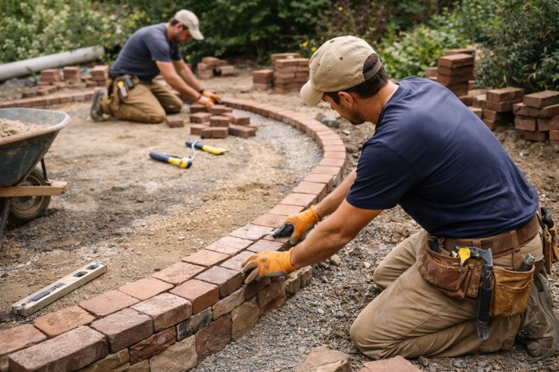 Brick Hardscape Installation in Andover, CT