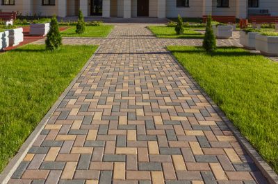Brick Hardscape Installation in Farmington, CT