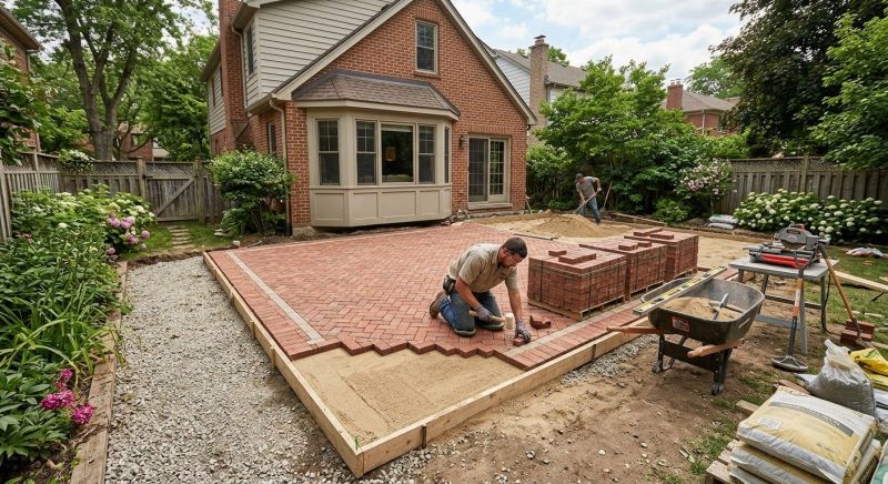 Brick Hardscaping Installation in Bristol, CT