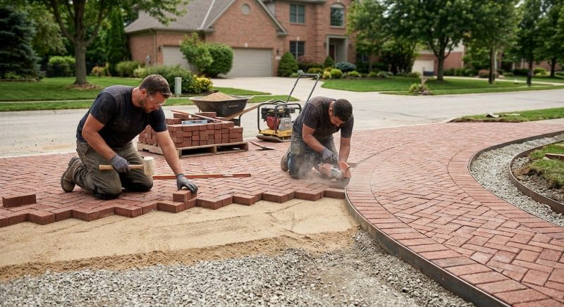Brick Hardscaping Installation in Cheshire, CT