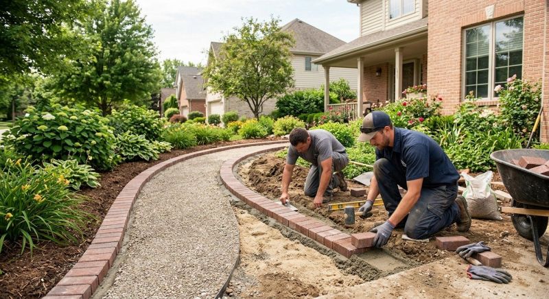 Brick Hardscaping Installation in Middlebury, CT