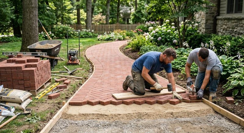 Brick Paving Installation in Haddam, CT