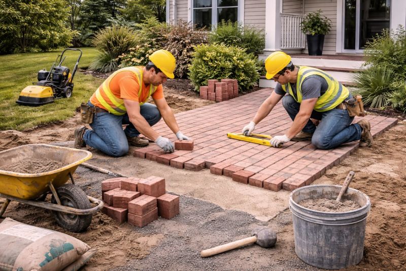Brick Paving Installation in Southington, CT