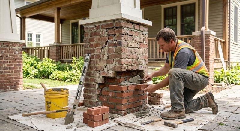 Brick Restoration in Middlebury, CT