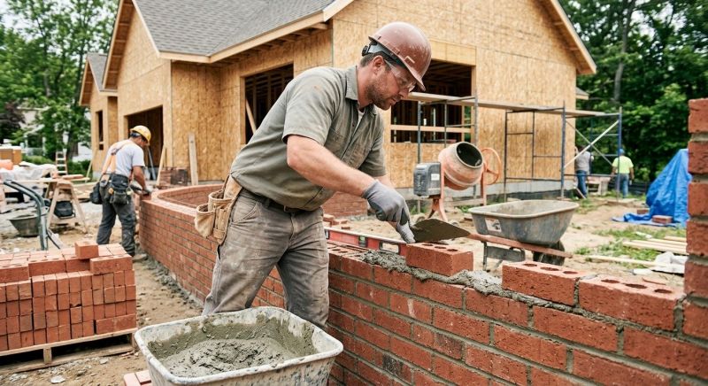 Brick Wall Installation in East Hampton, CT