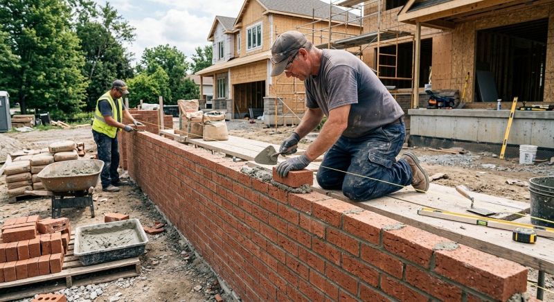 Brick Wall Installation in Haddam, CT