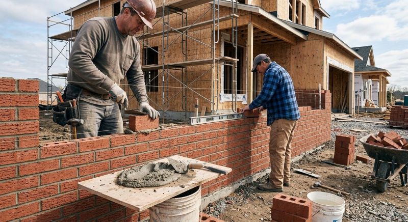 Brick Wall Installation in Harwinton, CT