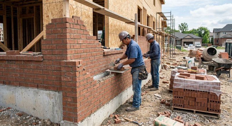 Brick Wall Installation in Suffield, CT