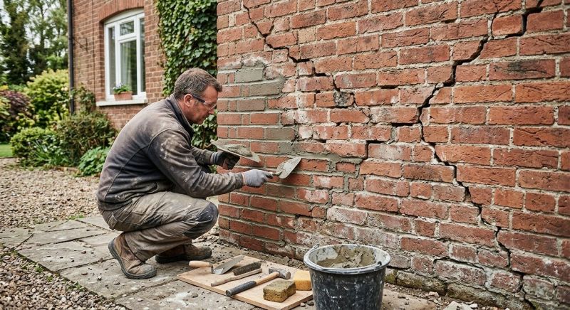 Brick Wall Repair in North Granby, CT
