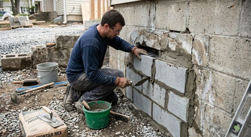 Cement Block Repair in West Hartford, CT