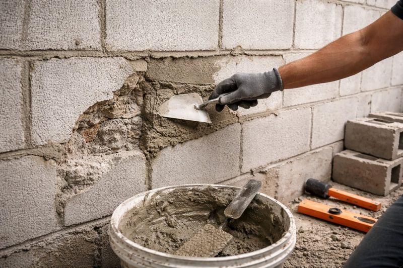 Cinder Block Wall Repair in Middletown, CT