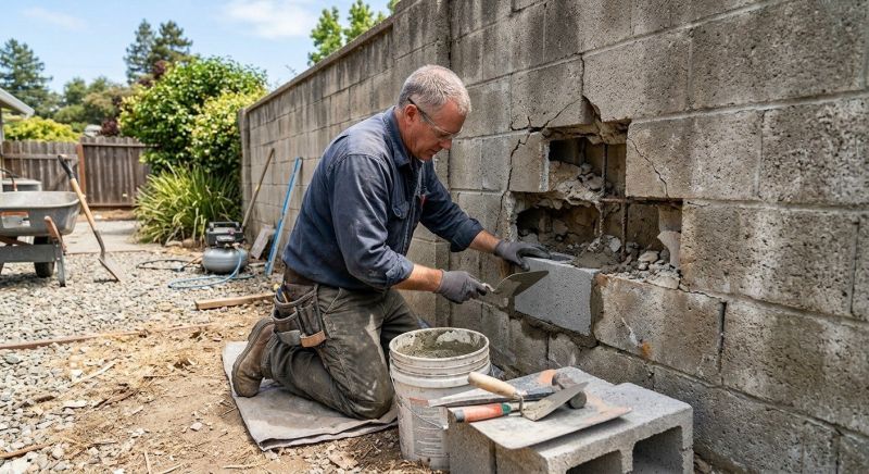 Concrete Block Repair in Ellington, CT