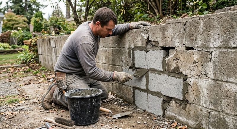 Concrete Block Repair in Southington, CT