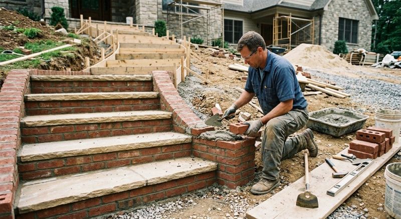Masonry Steps Installation in West Hartford, CT