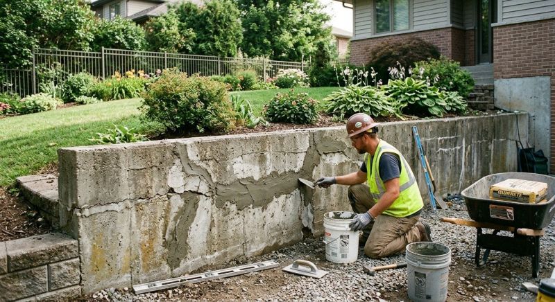 Retaining Wall Repair in Manchester, CT