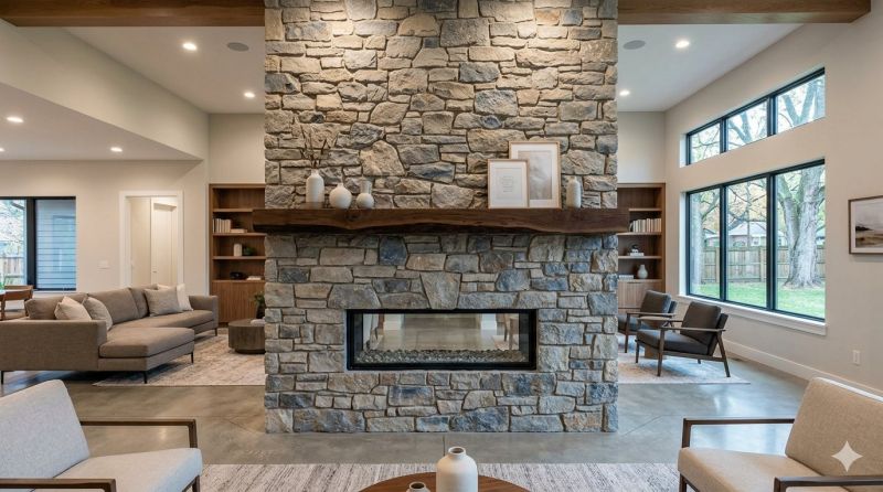 Stone Chimney Installation in East Hartland, CT