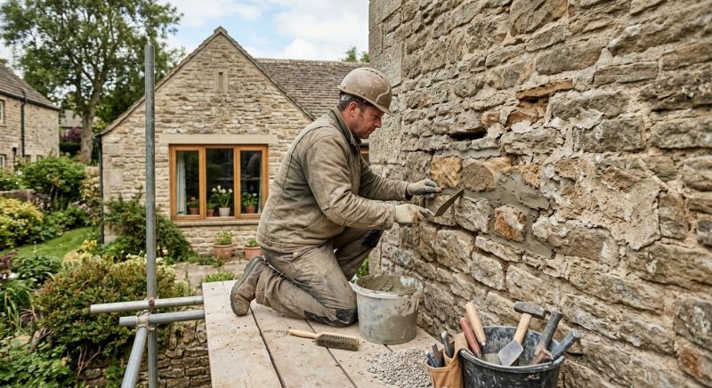 Stone Masonry Repair in East Granby, CT